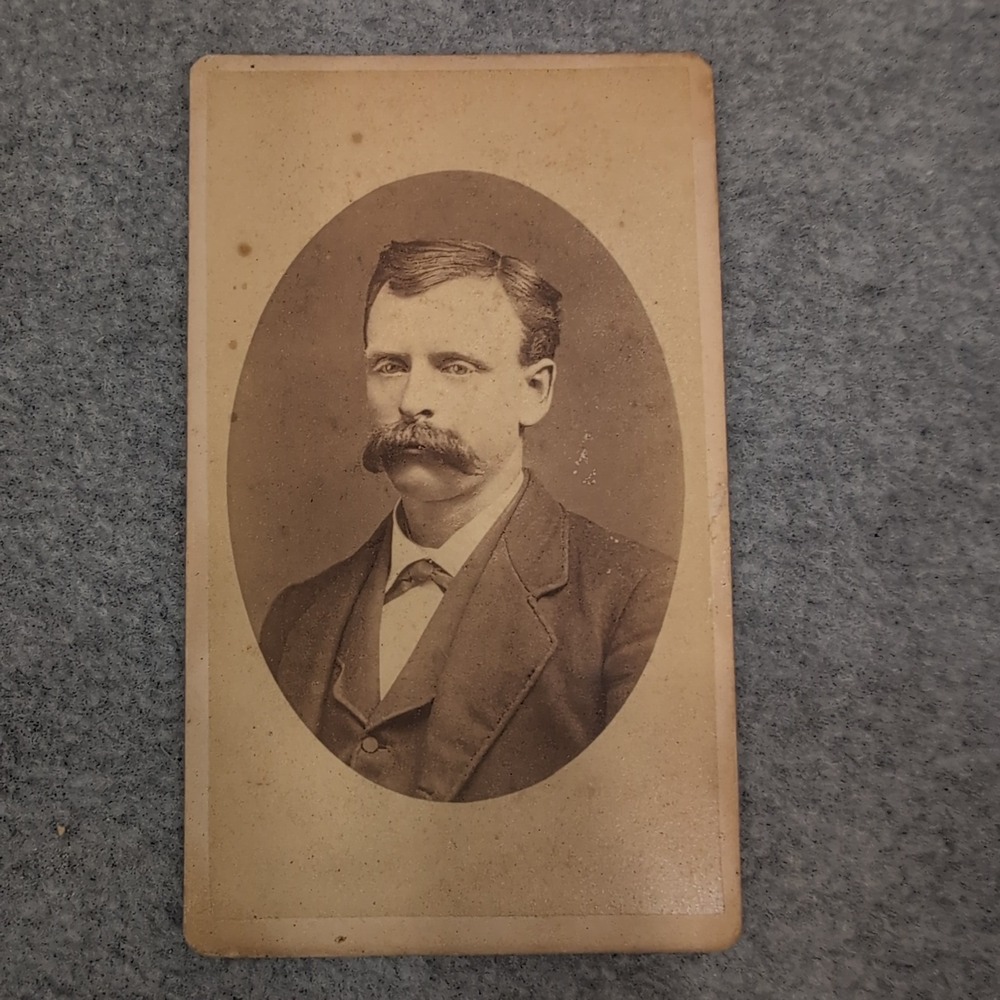 Antique 1880s Cabinet Card Photo Charlie Sampson Goodwater Alabama M. M. Gardner - Picture 4 of 7